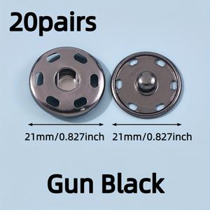 TEMU 금속 스냅 단추 20쌍, 21mm - 스냅식 잠금 디자인, 셔츠, 스웨터, 재킷 및 각종 의류 액세서리에 적합. 구리 퀵 릴리스 스냅, 수컷 및 암컷 부품이 있는 의류 액세서리