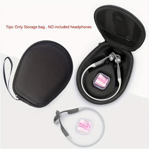 TEMU Aftershokz Aeropex/Trekz Air/Titanium Mini 호환 뼈 이송 헤드셋 보관함 | 여행용 휴대 가방, 케이스만 해당, 헤드폰 제외, 블랙 안감 블랙, 가벼운 나일론
