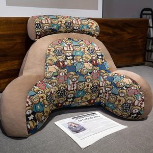 TEMU 만화 장식 베개, 다기능 만화 헤드보드 베개, 허리 쿠션, 소파 쿠션, 대형 등받이 헤드보드 베개, 독서용 베개, 사무용 베개, 소파용 허그 베개, 침대에서 독서와 휴대폰 사용용, 분리형 세탁 가능, 크리스마스 및 할로윈용