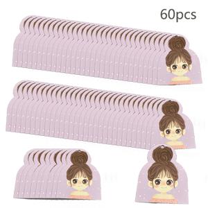 TEMU 60개/묶음 귀여운 헤어 액세서리 카드 세트, 머리끈, 헤어 클립, 포장 카드 제작에 적합하며 헤어 추가, 주얼리, 귀걸이 펜던트, 선물 장식으로도 사용 가능