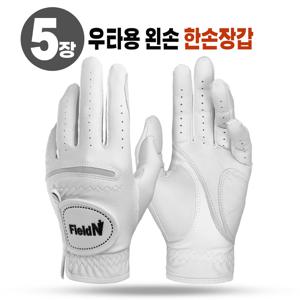 TEMU 5장 블레스트 반양피 골프장갑 천연양피 이중덧댐 단단한 그림감 필드앤