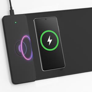 TEMU 15W 고속 무선 충전 마우스 장패드