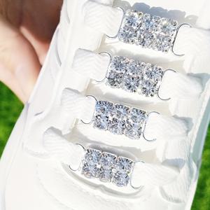 TEMU 4개 슈퍼 샤이니 스타일리시 여성용 라인스톤 레이스 액세서리, 신발 및 부츠용 장식 레이스 버클, 비키니 수영복 체인, DIY 주얼리 액세서리, 우아한 합금 신발 장식품, 부츠 및 스니커즈용