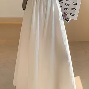 TEMU 2026년 신상 봄/여름 여성용 통근용 롱 스커트, 활용도 높은 여성용 스커트, A라인 스커트, A라인 컷, 데일리웨어용, 패셔너블하고 활용도 높은 스커트, 여성용 스커트, 우아하고 시크한 여성용 스커트