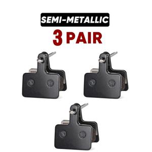 TEMU MT200, M400, MT500, M315, M525, M475, M495, M515, M975, M355, M375 모델 및 B01S 산악 자전거 시스템 (MTB)용 반메탈 자전거 패드 세트 (스프링 포함) - 및 다운힐 사용을 위해 설계된 내구성 있는 패드