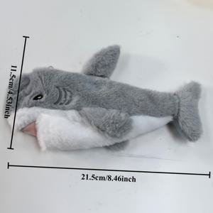 TEMU 상어 수납 가방 - 휴대용 여행용 메이크업 파우치, 사무실 정리용, 상어 필통 포함, 소용량 여행용 정리함, 소용량 학생 문구 가방, 소용량 동전 지갑, 소용량 여성 헤드폰 케이스