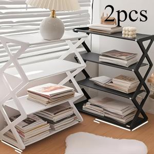 TEMU 입구, 복도, 침실, 기숙사를 위한 4단 서랍장 또는 신발장 2개 세트, 블랙 또는 화이트 색상, 조립 용이, 튼튼함