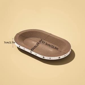 TEMU 1개 튼튼한 골판지 볼 모양 고양이 스크래처 보드 - 놀이, 발톱 갈기, 수면 - 고양이에게 이상적, 고양이 벽 스크래처, 고양이로 인해 소파가 긁히지 않도록 보호