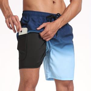 TEMU 남성용 속건성 비치 반바지