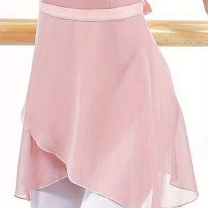 TEMU 여성용 운동 댄스 숏 스커트 쉬폰 원피스 발레 요가 운동 댄스 스커트