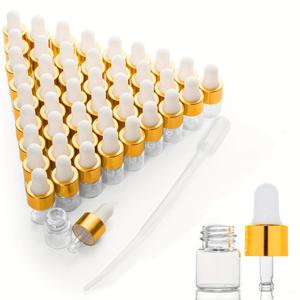 TEMU 15개/50개 투명 미니 샘플 어플리케이터 병 (드로퍼 캡 포함) - 소형 에센셜 오일 아토마이저 병, 향수, 화장품용 - 여행용 액체 스프레이 병 (손세척 전용)