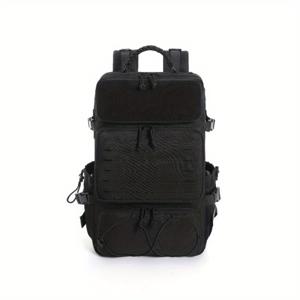TEMU 50L 멀티펑션 MOLLE 백팩, 1000D 옥스포드 원단 아웃도어 스포츠 백팩, 분리형 신발 수납공간 및 확장형 사이드 포켓이 있는 애슬레틱 스타일 여행 백팩, 농구, 낚싯대용. 낚시, 여행, 아웃도어 활동에 적합