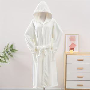 TEMU 1개 3D 아프리카 파다우크 단색 후드 목욕 가운 아침 로브 긴 로브 여성용 홈 로브 홈웨어 착용 가능한 목욕 타월 편안하고 따뜻한 사계절