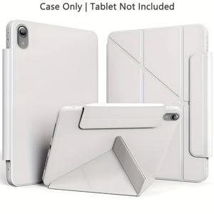 TEMU 아이패드 10세대/11세대 10.9/11인치 케이스, 풀 커버 보호 케이스 (3+Y 폴딩 스트랩 태블릿), 가로/세로 모드 모두 다양한 방향 지원. 스타일러스는 태블릿에 직접 부착 가능