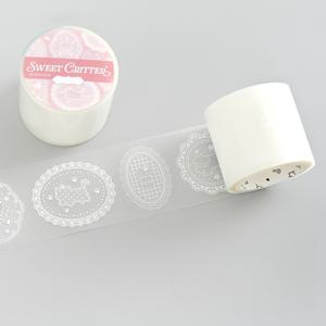 TEMU 1롤/봉투 PET 테이프, 레이스 왈츠 시리즈 레이스 테마 테이프, 다이어리, 문구류, 물병 및 다양한 장식용 스티커, 생일 및 휴일 선물로 이상적