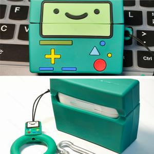 TEMU Apple Airpods 1/2, 3, 4, Pro/Pro2, Pro3 무선 이어폰 보호 케이스에 적합한 만화 소프트 쉘 케이스, 게임 콘솔 귀여운 창의적인 디자인, 낙하 및 스크래치 방지 보호, 후크가 있는 Airpods 보호 케이스