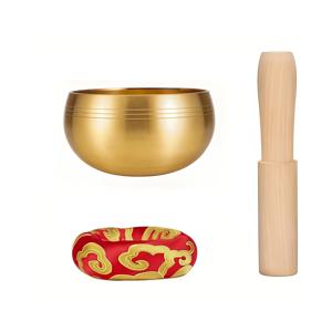 TEMU 크리스마스 싱잉볼 세트 - 요가, 명상, 집중, 치유, 하트 차크라 밸런싱, 휴식 및 영적 성장에 적합한 가죽 말렛 포함