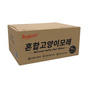 TEMU 대용량 고양이 두부모래 극세입자 혼합형 1.5mm