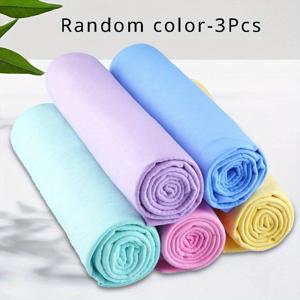TEMU 3/6/12개 합성 사슴가죽 타월 대형 욕조 차량 세차 타월 애완 동물 건조 헤어 타월 닭 천 샴푸스 가죽