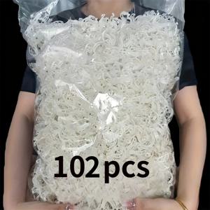TEMU 식물 고정 클립 102/203개, 가정용 채소밭 덩굴 감는 줄용, PP 플라스틱 소재, 심플한 버클 디자인, 재사용 가능, 가지, 토마토, 고추, 포도, 오이 및 기타 채소 지지대