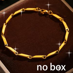 TEMU 남성용 18K 골드 도금 대나무 레이온 체인 팔찌 1개 - 316L 스테인리스 스틸 마름모 주얼리, 크리스마스 선물, 캐주얼 복장, 밸런타인데이 & 아버지의 날에 적합 - 중성 스타일의 내구성 있는 체인, 사계절용 액세서리