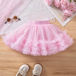 TEMU 여아용 패셔너블한 핑크 공주 드레스, 축제 및 댄스에 완벽