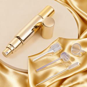 TEMU 스테인리스 스틸 유리 이중 헤드 향수 스프레이 병 세트 1개 - 리필 가능한 휴대용 여행용 아토마이저, 향수 디스펜서 도구 4종 세트 포함, 10ml 이중용도 롤러볼 향수 스프레이 병, 향수, 코롱, 에센셜 오일용 - 내구성 있는 유리 소재, 휴일 선물