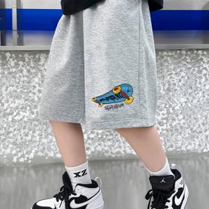 TEMU 2025년 신상 남아 반바지 여름 빅 키즈 트렌디 브랜드 남아 여름 바지, 야외용