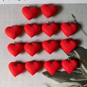 TEMU 14개 실리콘 레드 하트 데이 펜던트, 곤충 펜던트 DIY 주얼리 제작용, 파티 액세서리, 귀걸이, 목걸이, 가방에 완벽