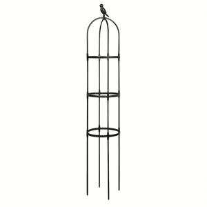 TEMU 빈티지 스타일 유리섬유 식물 트렐리스 - 원형 링 디자인, 실내/야외 정원용 분할 및 꽃 지지대 - 장미, 등 덩굴식물을 위한 완벽한 트렐리스