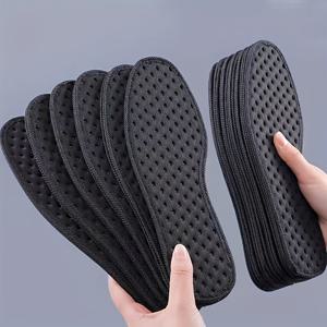 TEMU 10개/5개 대나무 숯 깔창, 메쉬 소재로 답답하지 않음, 냄새 방지, 땀 흡수, 통기성, 충격 흡수 깔창, 부드러운 밑창, 편안한 깔창, 오래 서 있으면 피곤하지 않는 스포츠 깔창