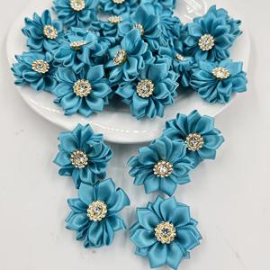 TEMU 사탕 코너 플라워 | 멀티컬러 기하학적 꽃잎, 귀엽고 달콤한 헤어 액세서리, 의류 및 가방 제작용 쥬얼리 부자재, 배터리 없음