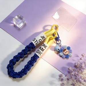 TEMU 수제 멀티컬러 패셔너블 플로럴 앤 스타 벨 폰 넥스트랩, 가방 및 컵 펜던트, 휴대폰 케이스, 가방, 카메라, USB 드라이브, ID 배지에 적합한 범용 클립 폰 체인