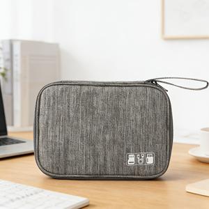 TEMU 여행용 케이블 정리함 및 전자 액세서리 가방 - 충전기, 메모리 카드, USB 데이터 케이블, 헤드폰 등을 보관할 수 있는 다기능 포켓형 테크 기어 파우치 - 여행 및 사무실 사용에 필수적인 아이템