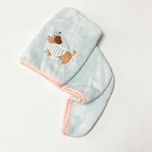 TEMU 만화 소시지 강아지 헤어 드라이 캡, 뛰어난 흡수력의 빠른 건조 헤어 타월, 두꺼운 산호 벨벳 샤워 캡, 가정 및 호텔용