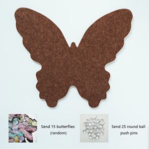 TEMU 1 나비 펠트 포토 월, 나비 15개, 둥근 핀 25개, 할로윈과 크리스마스를 위한 방 벽 장식