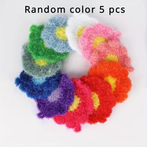 TEMU 5개 세트 유리 섬유 식기 세척 브러쉬 - 다기능 논스틱 주방 냄비 청소 패드, 강력한 흡수력, 손에 부드러움, 오일 프리 청소 스펀지, 가정용 청소 용품 및 크리스마스 선물 장식