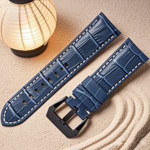 TEMU 남녀 공용 클래식 가죽 시계 밴드, 빈티지 탑 그레인 가죽 시계 스트랩, Pan Er Ai 시계 밴드 호환, 정품 가죽 팔찌 시계 교체 밴드 20mm 22mm 24mm 26mm 선물