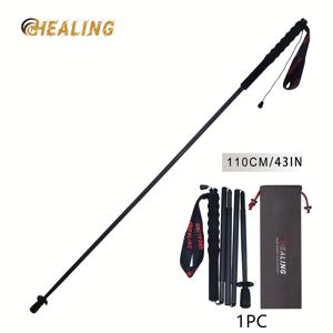 TEMU T700 카본 파이버 초경량 트레킹 폴 UD 하이킹 폴 110Cm/120Cm/130Cm 길이 옵션 접이식 휴대용 여행 하이킹 자연 하이킹