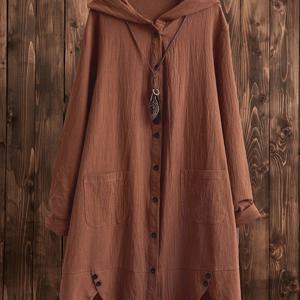 TEMU 플러스 사이즈, 우아한 후드 여성 상의