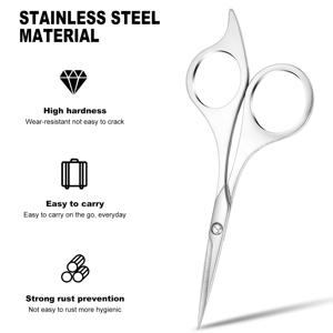 TEMU 전문가용 스테인리스 스틸 가위 - 인체공학적 디자인 | 고정밀 날카롭고 내구성 | 미용실용 눈썹 속눈썹 헤어 커팅