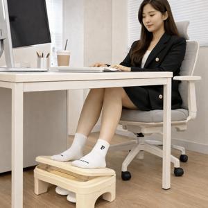TEMU 높이조절 인체공학 책상 발받침대 - 사무실 피로해소용 & 욕실 겸용 다용도 발 받침대, 간편조립형
