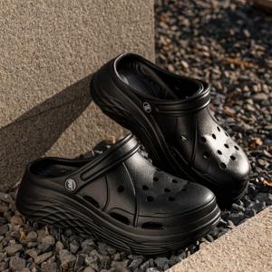 TEMU 새로운 여성 트렌디 캐주얼 슬립온 샌들. 부드럽고 두껍고 내구성이 뛰어난 밑창으로 야외 해변 활동에 적합합니다. 스타일과 미끄럼 방지 기능을 위해 설계된 고품질 단색 패션 신발, 여성 신발