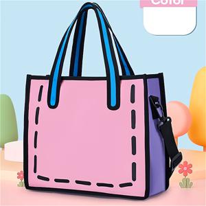 TEMU 여성을 위한 새로운 일본 스타일 가방, 여름에 완벽합니다. 이 우아한 토트백은 여행 및 일상 사용에 넉넉한 공간을 제공하며, 매력적인 애니메이션 디자인을 특징으로 합니다.