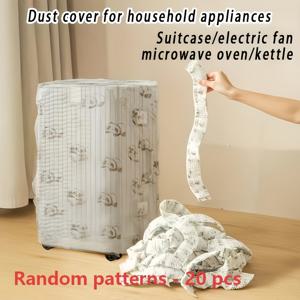 TEMU 가전제품용 먼지 커버 20개 세트, 다용도 가정용 먼지 커버, 길이 39인치, 에어컨, 가전제품, , 선풍기, 밥솥, 냄비, 주방용품, 전자레인지에 적합, 재사용 가능한 부직포 보호 커버