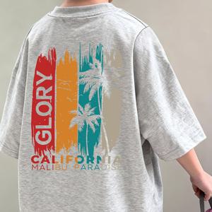 TEMU 2026년 남아용 루즈핏 반팔 티셔츠 (어린이용)