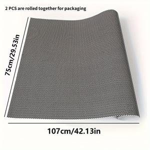 TEMU 1/2롤 29.53In X 42.13In 차량 햇빛구멍 햇빛 가리개 필름 메시 디자인 시야 확보, 정적 접착, UV 보호, 단열, 자가 접착, 간편 설치, 높은 투명도, 사생활 보호, 사계절 자동차