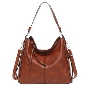 TEMU 여성용 대용량 멀티포켓 핸드백, 클래식 엘레강스 빈티지 합성가죽 패션 크로스바디 숄더백, 버킷백, 워크백, 여성용 노트북 가방