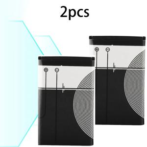 TEMU 2개입 BL-5C 배터리 3.7V 충전식, 1000mAh 신형 업그레이드 대용량 배터리, 가정용 라디오, 블루투스 스피커, 카메라 교체용 배터리 3.7V
