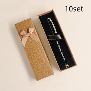 TEMU 10세트 (메탈 펜 + 펜 케이스) - 개인 맞춤 텍스트 및 이름, 비즈니스 사무실 사용에 적합, 친구/선생님/동급생 선물 - 크리스마스 선물